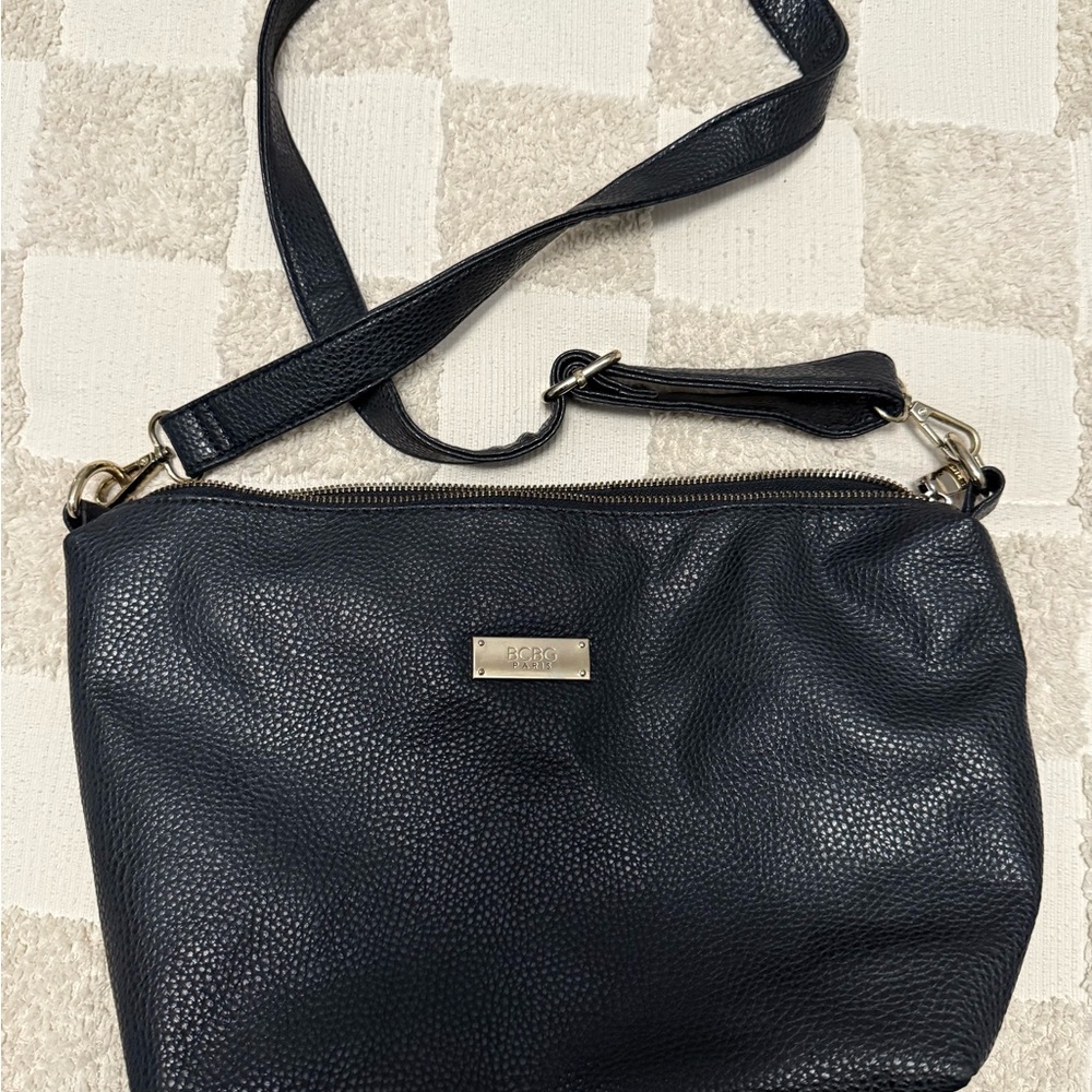 BCBG Parks Black Crossbody Bag with Adjustable Strap